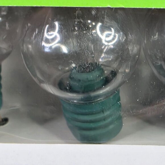 At Home Globe Lights Clear Incandescent 50 Bulbs Indoor/Outdoor Green 29.5 Ft - Picture 3 of 4